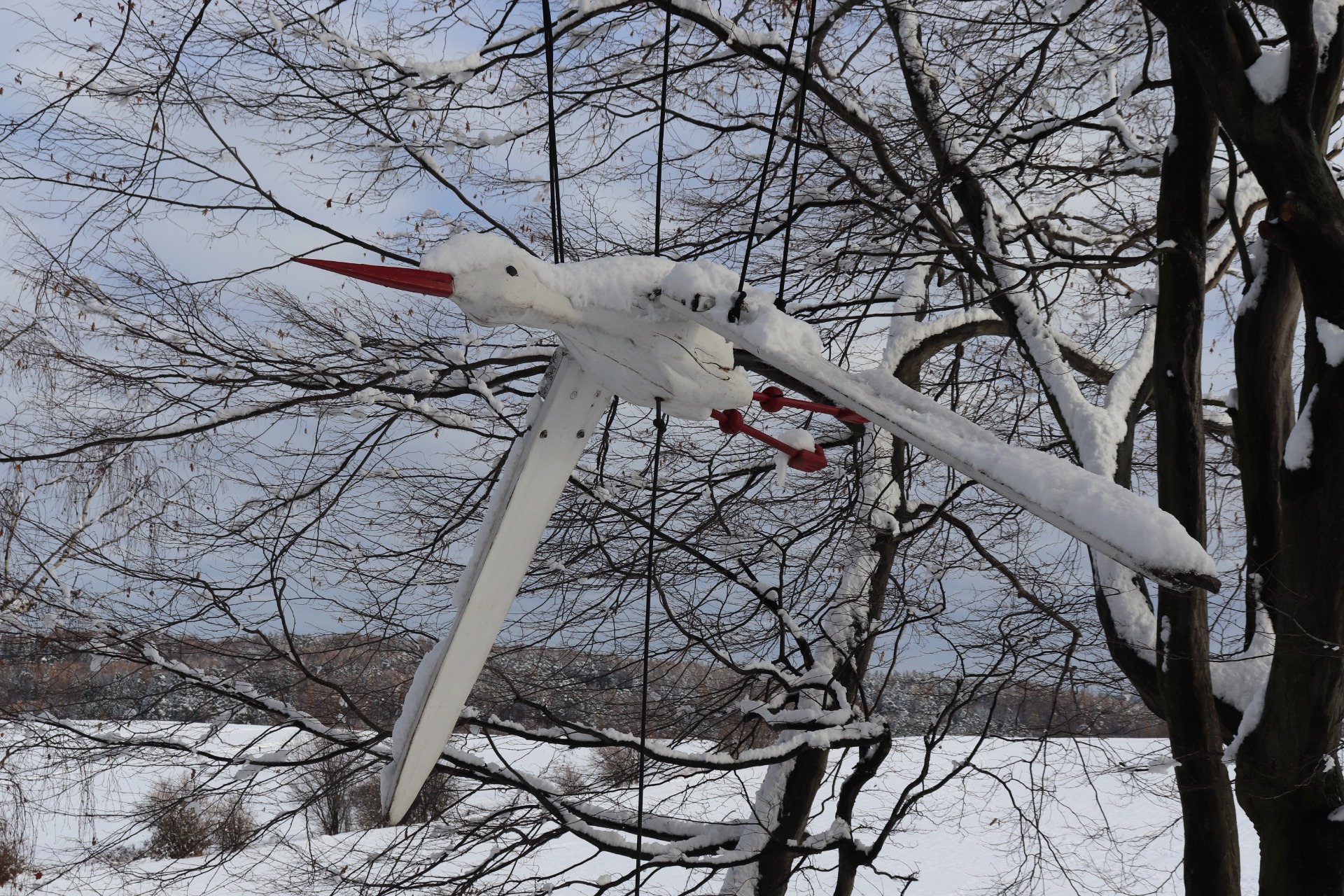 Následovalo dětské hřiště, ....ptačí hřiště!